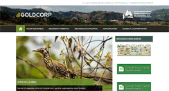 Desktop Screenshot of goldcorpguatemala.com