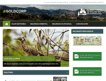 Tablet Screenshot of goldcorpguatemala.com